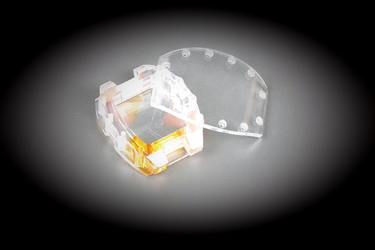Glass-to-metal bonding -- sapphire glass hermetically sealed in stainless steel housing