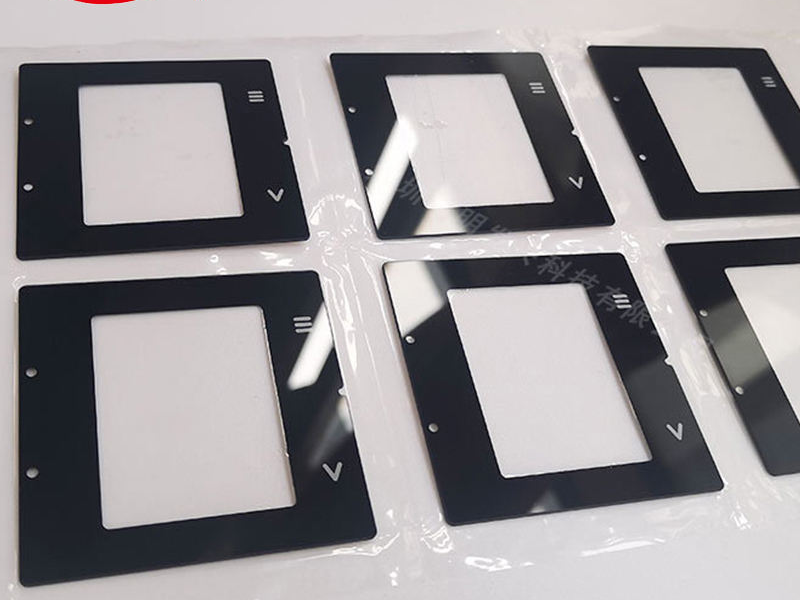Precision-cut high-alumina cover glass panel with AR coating, ready for assembly