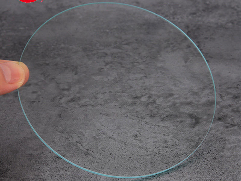 AR anti-reflection coated glass panel -- low reflectance surface sample