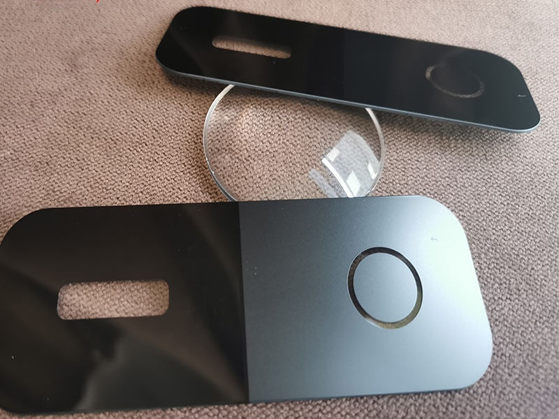 2.5D and 3D curved glass panels with high-resolution silk-screen printing for smart home controls