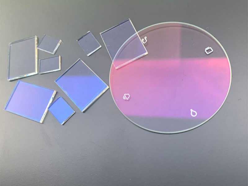 AG anti-glare etched glass panel -- matte surface texture sample