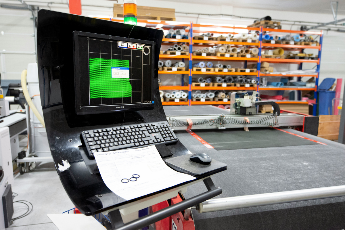 Industrial HMI control panel PMMA display window