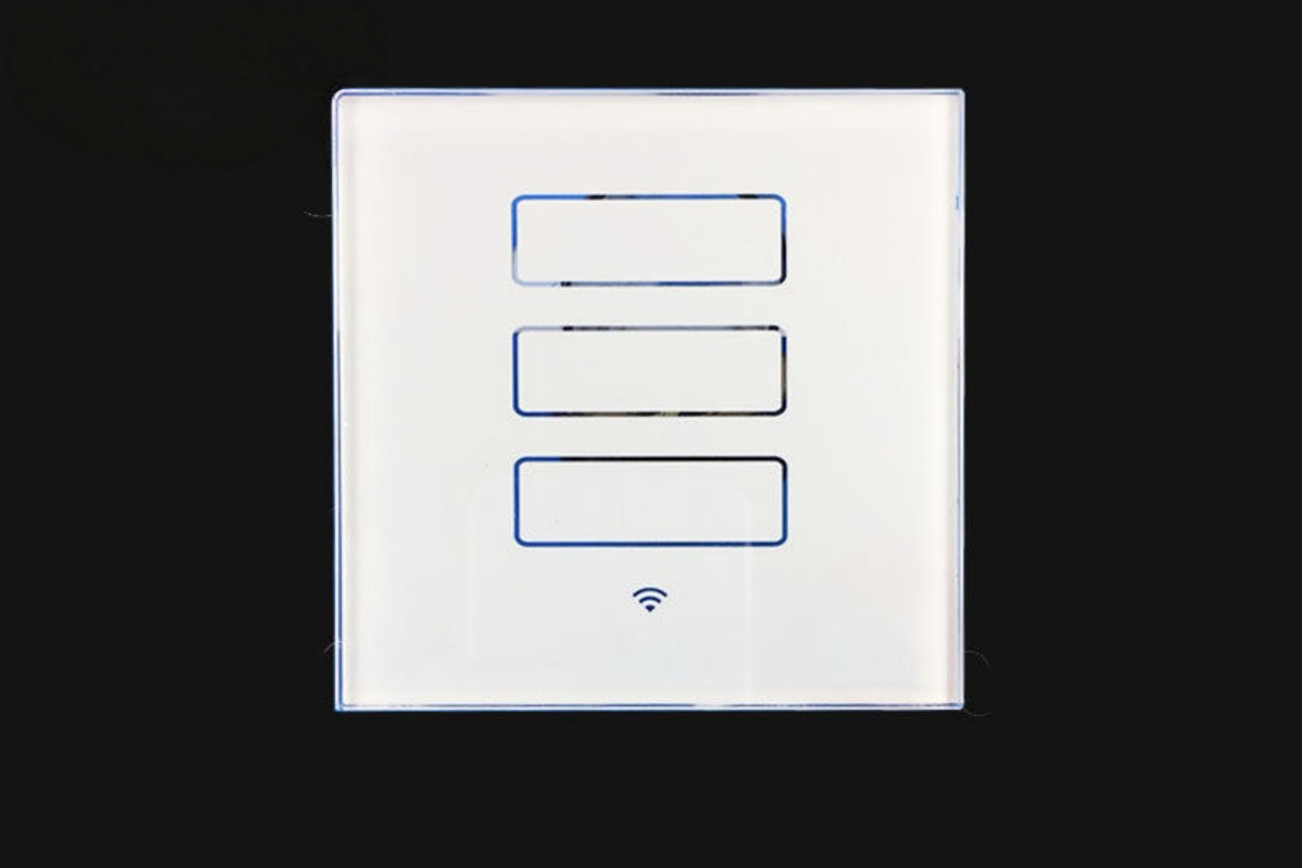 Dead Front glass panel -- opacity layer, batch production sample