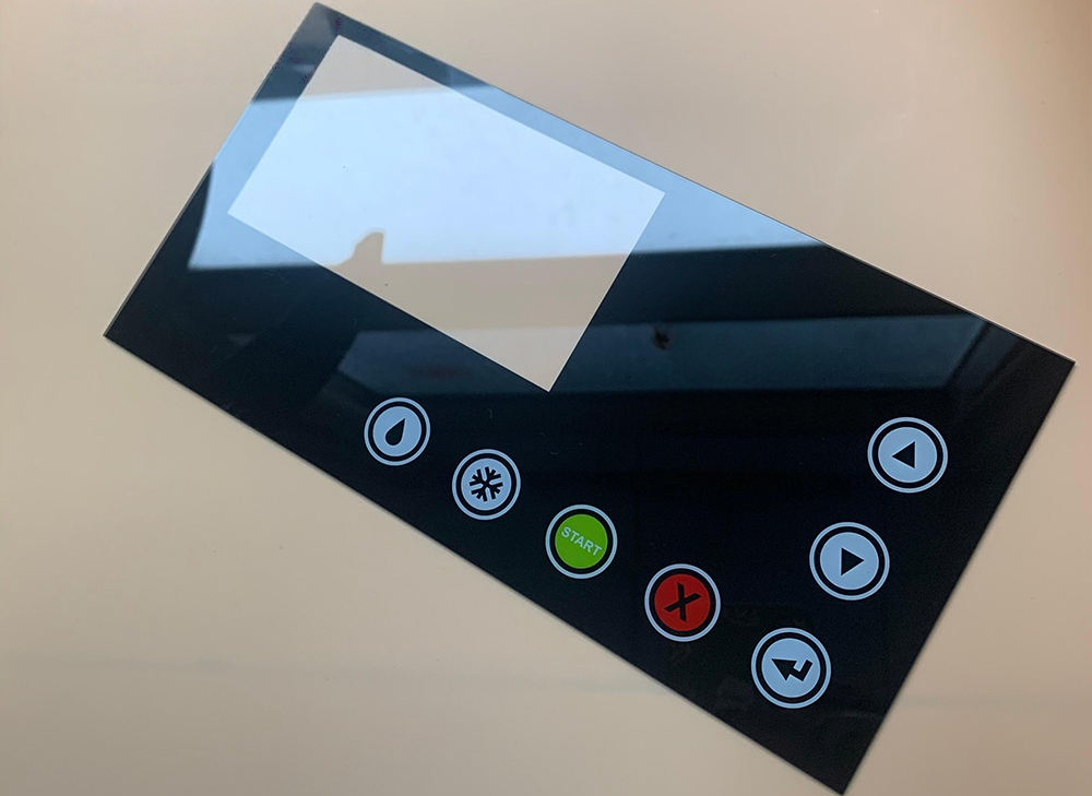 AF Coating applied on cover glass for HMI panels