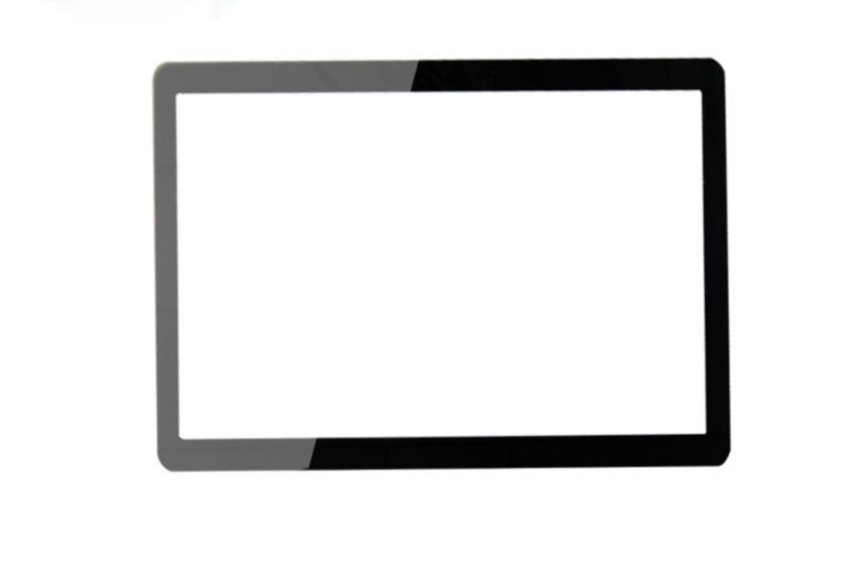 Medical device cover glass with biocompatible ink silk screen printing